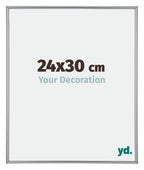 Annecy Plastic Photo Frame 24x30cm Silver Front Size | Yourdecoration.com