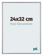 Annecy Plastic Photo Frame 24x32cm Silver Front Size | Yourdecoration.com