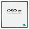 Annecy Plastic Photo Frame 25x25cm Brown Front Size | Yourdecoration.com