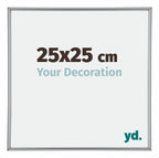 Annecy Plastic Photo Frame 25x25cm Silver Front Size | Yourdecoration.com