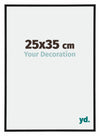 Annecy Plastic Photo Frame 25x35cm Black Matt Front Size | Yourdecoration.com