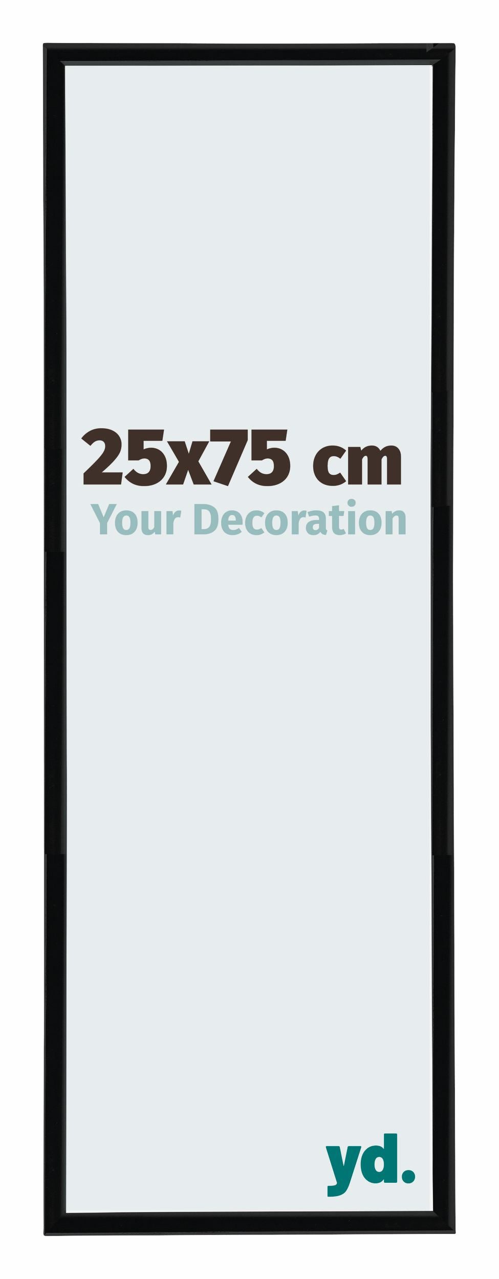 Annecy Plastic Photo Frame 25x75cm Black High Gloss Front Size | Yourdecoration.com