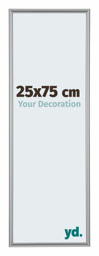 Annecy Plastic Photo Frame 25x75cm Silver Front Size | Yourdecoration.com