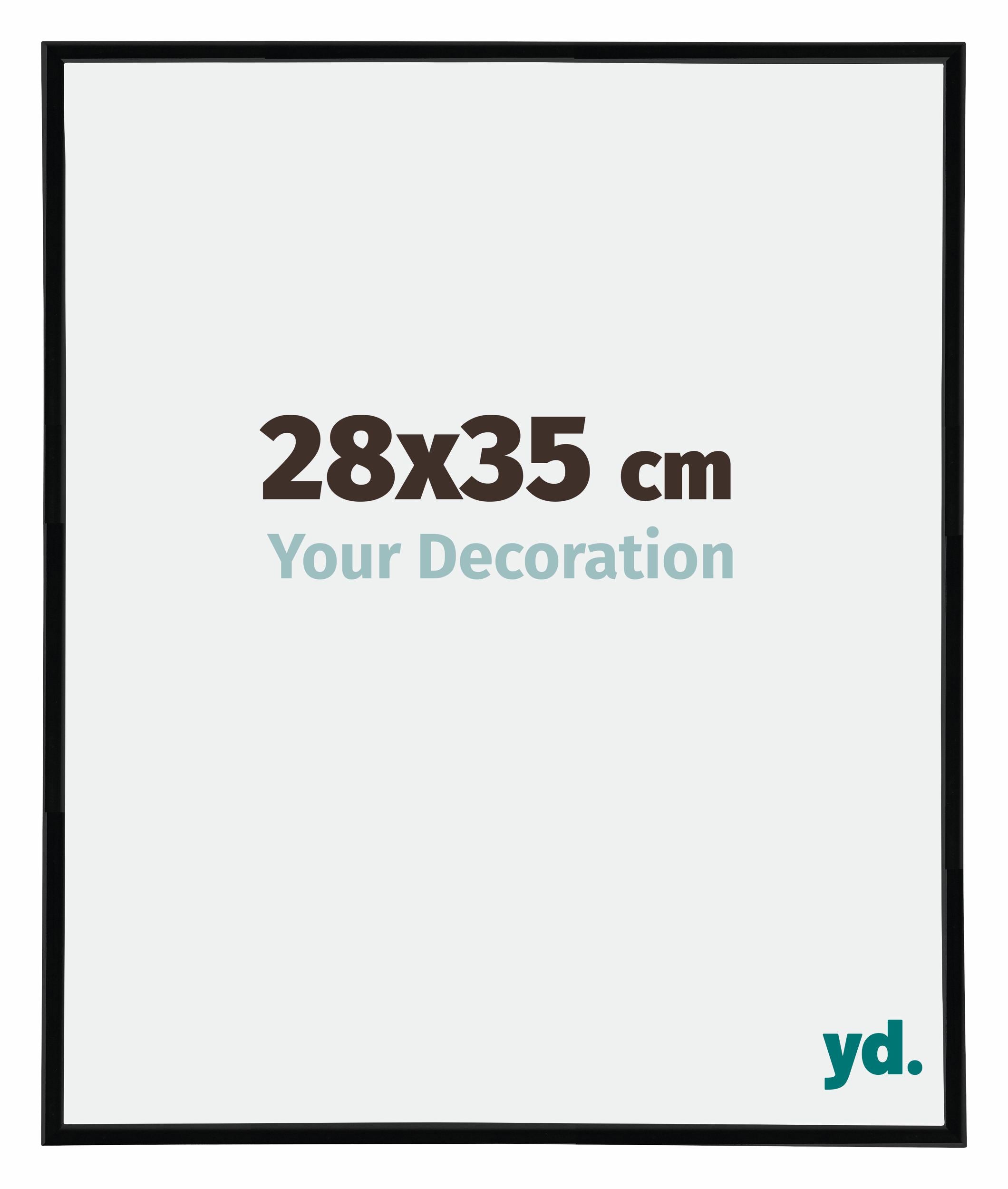 Annecy Plastic Photo Frame 28x35cm Black High Gloss Size | Yourdecoration.com