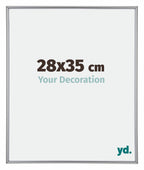 Annecy Plastic Photo Frame 28x35cm Silver Front Size | Yourdecoration.com