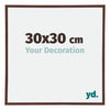 Annecy Plastic Photo Frame 30x30cm Brown Front Size | Yourdecoration.com