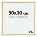 Annecy Plastic Photo Frame 30x30cm Gold Front Size | Yourdecoration.com