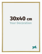 Annecy Plastic Photo Frame 30x40cm Gold Front Size | Yourdecoration.com
