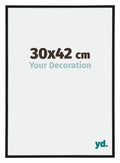 Annecy Plastic Photo Frame 30x42cm Black Matt Front Size | Yourdecoration.com