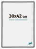 Annecy Plastic Photo Frame 30x42cm Black Matt Front Size | Yourdecoration.com