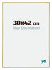 Annecy Plastic Photo Frame 30x42cm Gold Front Size | Yourdecoration.com