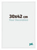 Annecy Plastic Photo Frame 30x42cm White High Gloss Front Size | Yourdecoration.com