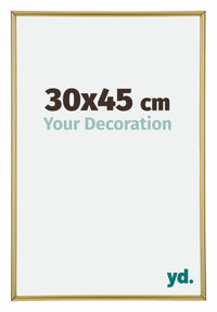 Annecy Plastic Photo Frame 30x45cm Gold Front Size | Yourdecoration.com