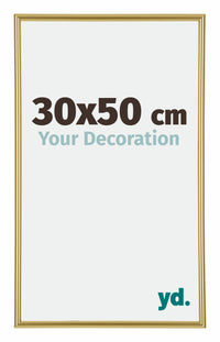 Annecy Plastic Photo Frame 30x50cm Gold Front Size | Yourdecoration.com
