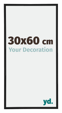 Annecy Plastic Photo Frame 30x60cm Black Matt Front Size | Yourdecoration.com