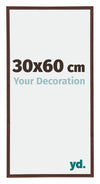 Annecy Plastic Photo Frame 30x60cm Brown Front Size | Yourdecoration.com