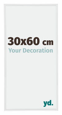 Annecy Plastic Photo Frame 30x60cm White High Gloss Front Size | Yourdecoration.com