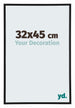 Annecy Plastic Photo Frame 32x45cm Black Matt Front Size | Yourdecoration.com