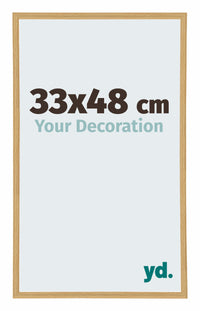 Annecy Plastic Photo Frame 33x48cm Beech Light Front Size | Yourdecoration.com