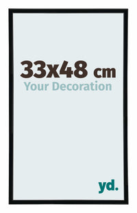 Annecy Plastic Photo Frame 33x48cm Black Matt Front Size | Yourdecoration.com