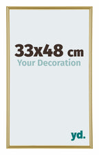 Annecy Plastic Photo Frame 33x48cm Gold Front Size | Yourdecoration.com