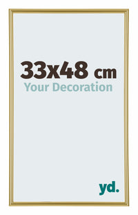 Annecy Plastic Photo Frame 33x48cm Gold Front Size | Yourdecoration.com