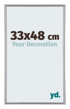 Annecy Plastic Photo Frame 33x48cm Silver Front Size | Yourdecoration.com