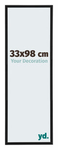Annecy Plastic Photo Frame 33x98cm Black Matt Front Size | Yourdecoration.com