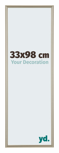 Annecy Plastic Photo Frame 33x98cm Champagne Front Size | Yourdecoration.com