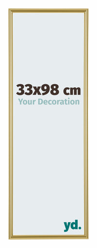 Annecy Plastic Photo Frame 33x98cm Gold Front Size | Yourdecoration.com
