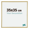 Annecy Plastic Photo Frame 35x35cm Gold Front Size | Yourdecoration.com