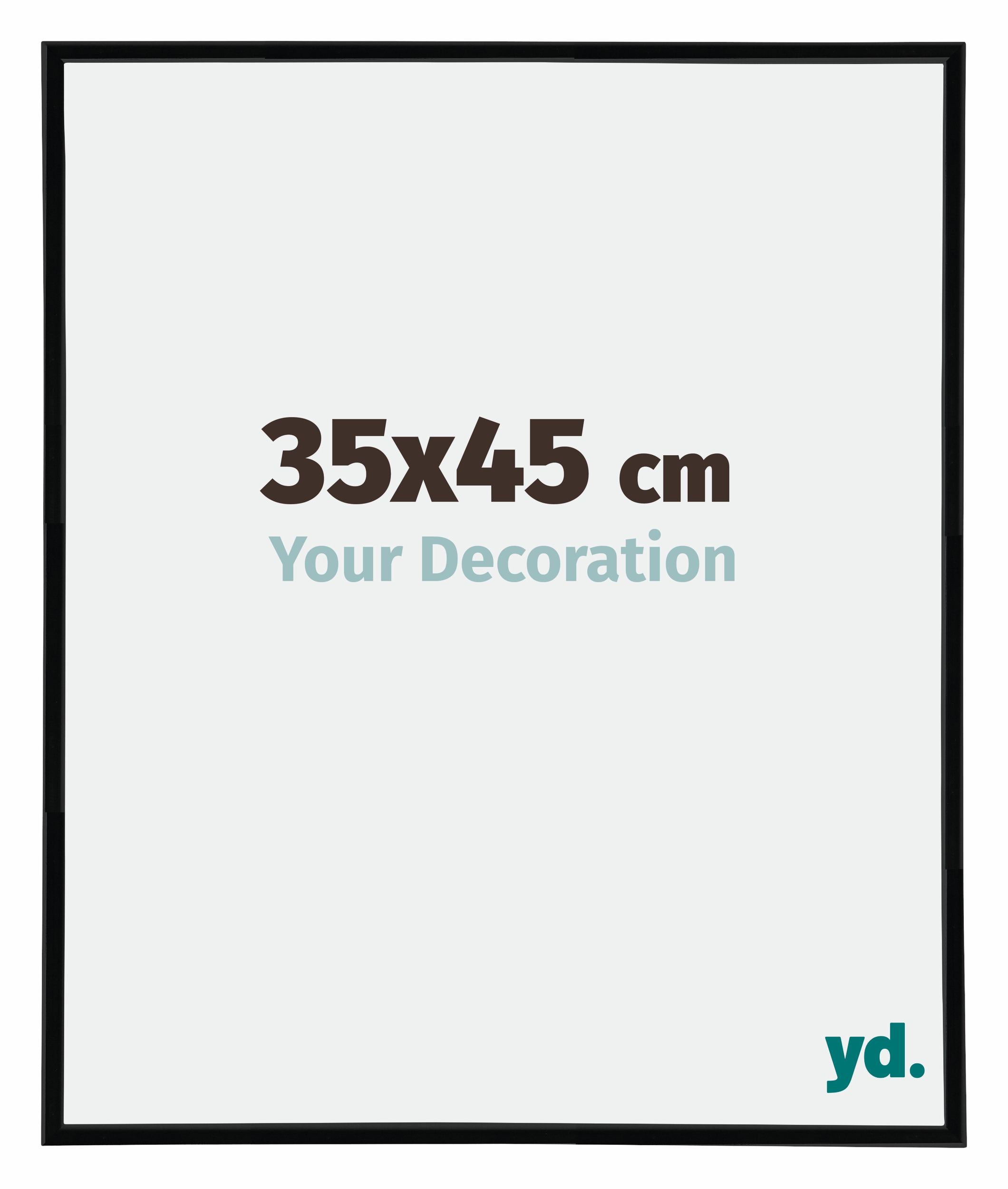 Annecy Plastic Photo Frame 35x45cm Black High Gloss Size | Yourdecoration.com