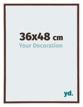 Annecy Plastic Photo Frame 36x48cm Brown Front Size | Yourdecoration.com