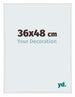 Annecy Plastic Photo Frame 36x48cm White High Gloss Front Size | Yourdecoration.com