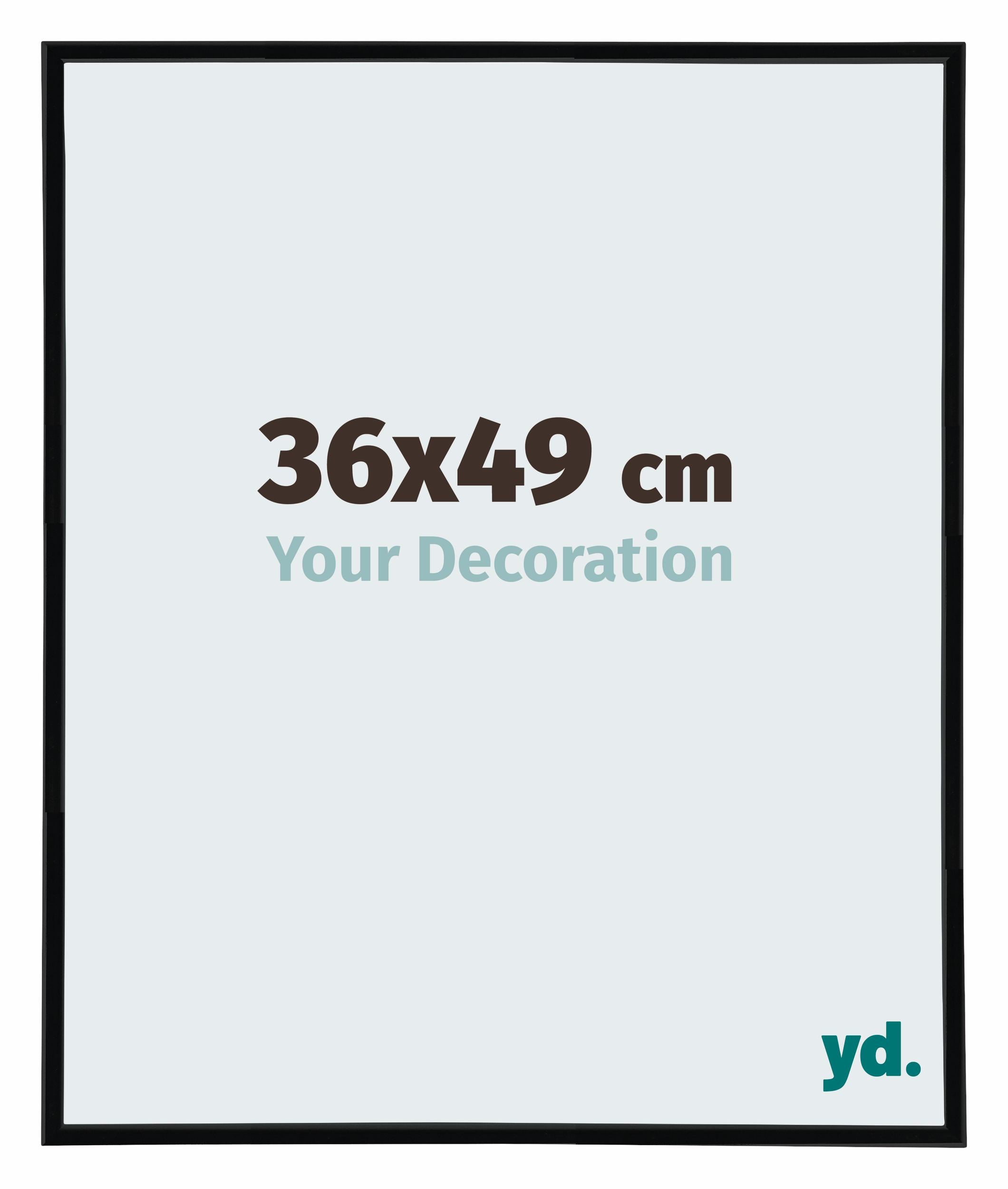 Annecy Plastic Photo Frame 36x49cm Black Matt Front Size | Yourdecoration.com