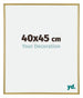 Annecy Plastic Photo Frame 40x45cm Gold Front Size | Yourdecoration.com