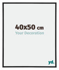 Annecy Plastic Photo Frame 40x50cm Black Matt Front Size | Yourdecoration.com