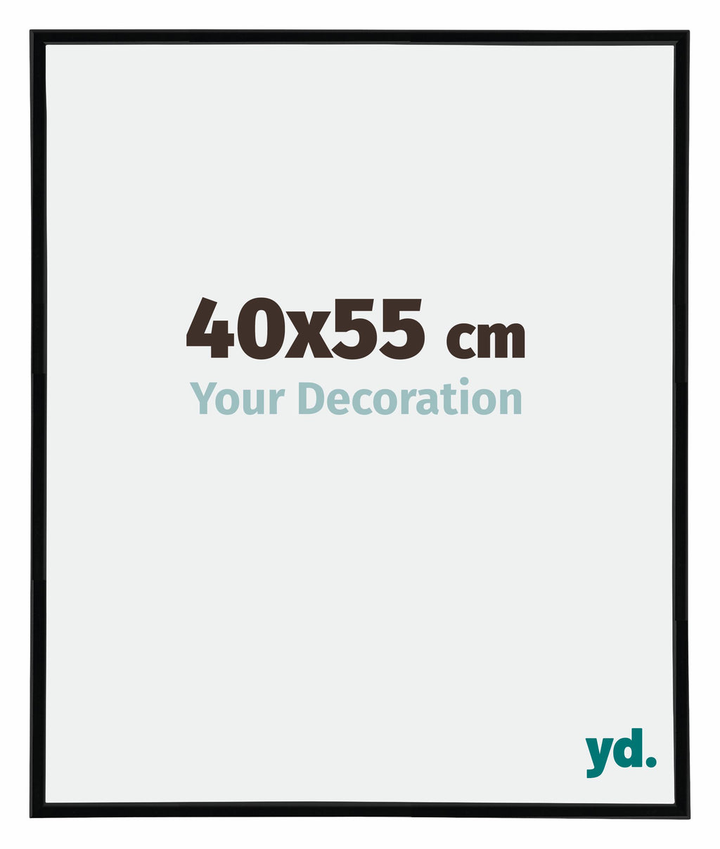 Annecy Plastic Photo Frame 40x55cm Black High Gloss Size | Yourdecoration.com
