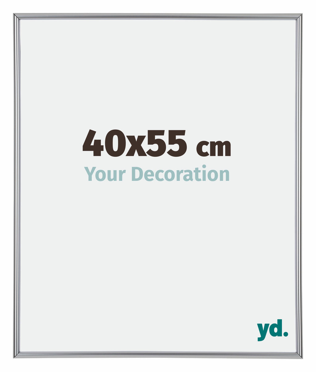 Annecy Plastic Photo Frame 40x55cm Silver Front Size | Yourdecoration.com