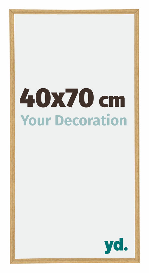 Annecy Plastic Photo Frame 40x70cm Beech Front Size | Yourdecoration.com