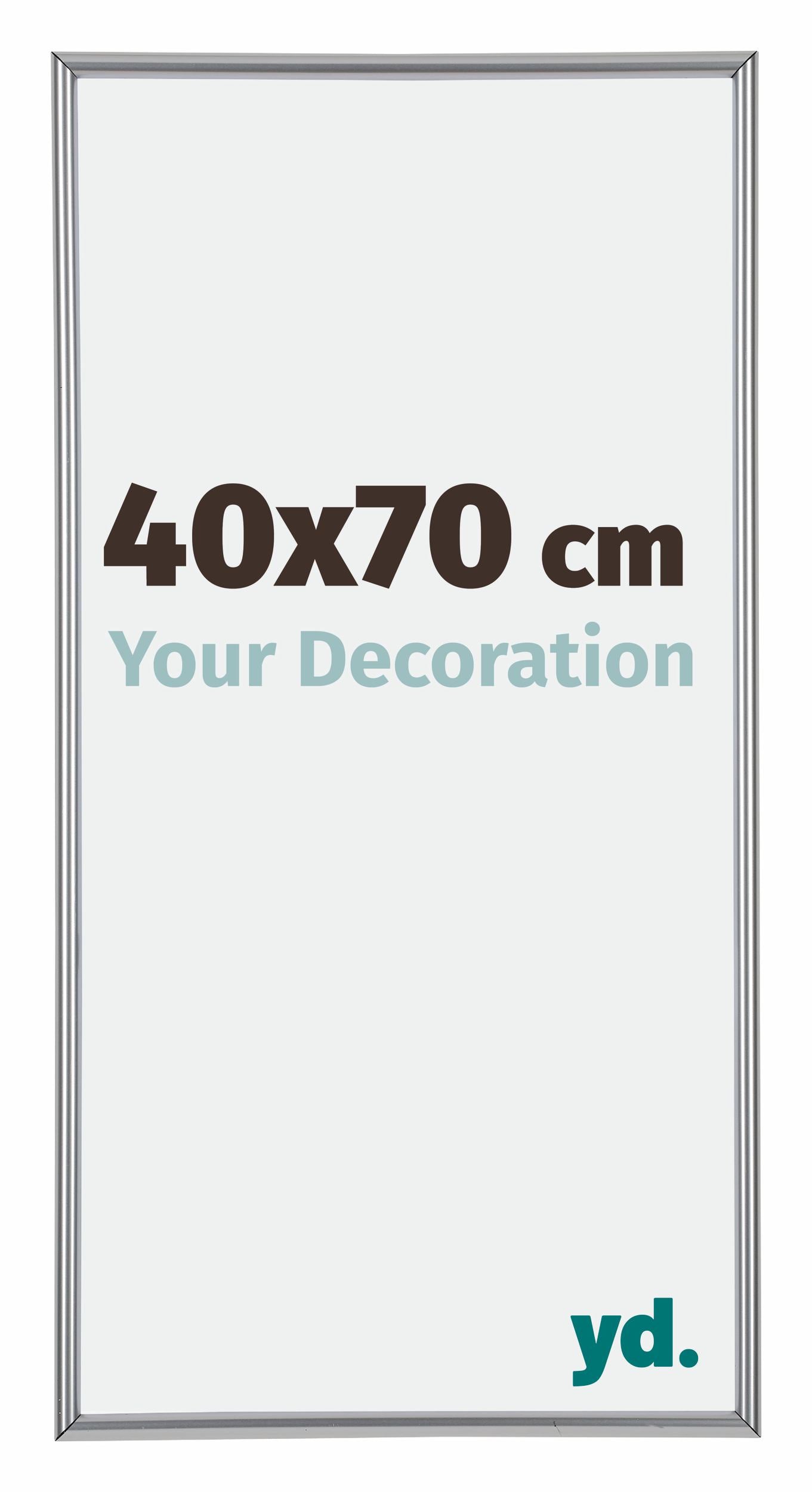 Annecy Plastic Photo Frame 40x70cm Silver Front Size | Yourdecoration.com
