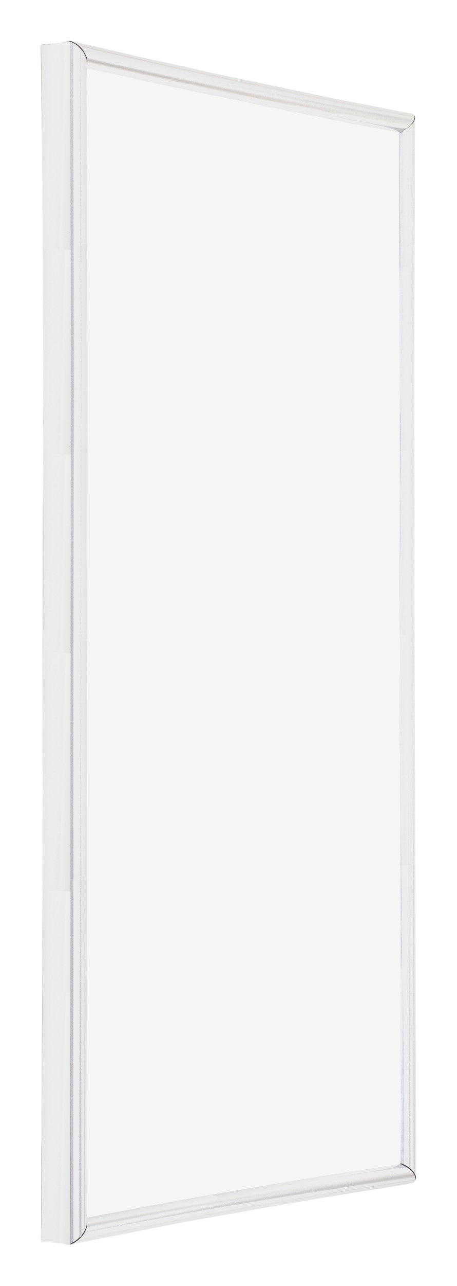 Annecy Plastic Photo Frame 40x70cm White High Gloss Front Oblique | Yourdecoration.com