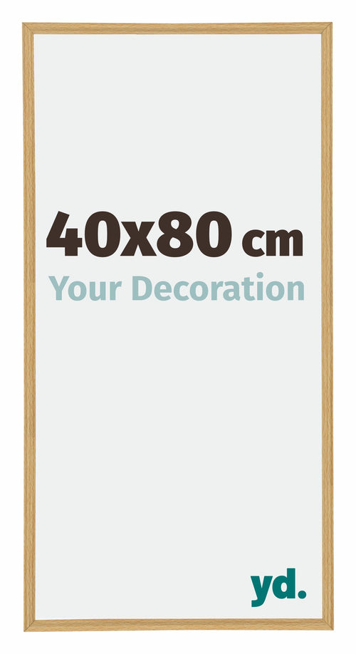 Annecy Plastic Photo Frame 40x80cm Beech Front Size | Yourdecoration.com