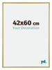 Annecy Plastic Photo Frame 42x60cm Gold Front Size | Yourdecoration.com