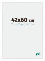 Annecy Plastic Photo Frame 42x60cm White High Gloss Front Size | Yourdecoration.com