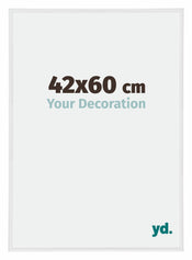 Annecy Plastic Photo Frame 42x60cm White High Gloss Front Size | Yourdecoration.com