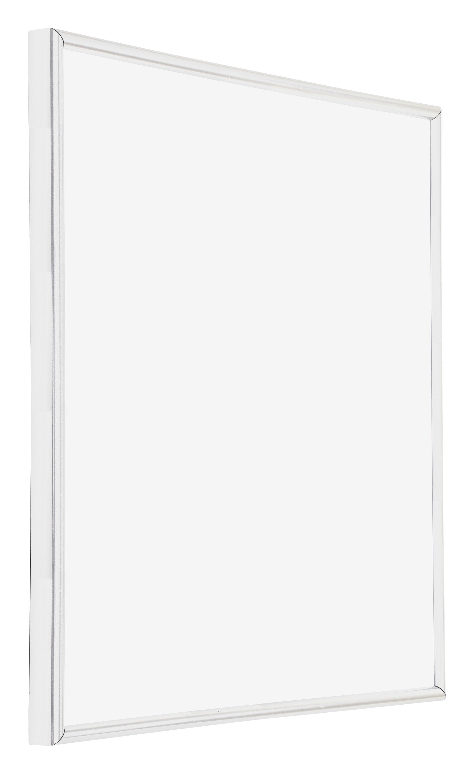 Annecy Plastic Photo Frame 45x45cm White High Gloss Front Oblique | Yourdecoration.com
