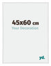 Annecy Plastic Photo Frame 45x60cm White High Gloss Front Size | Yourdecoration.com