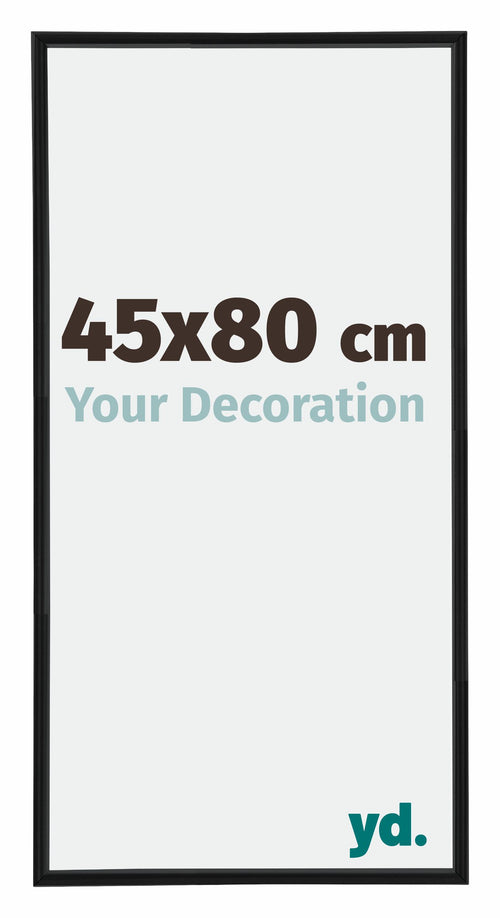 Annecy Plastic Photo Frame 45x80cm Black Matt Front Size | Yourdecoration.com