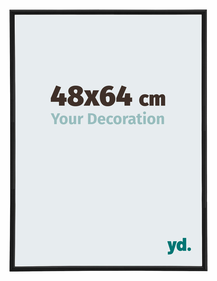 Annecy Plastic Photo Frame 48x64cm Black Matte Front Size | Yourdecoration.com